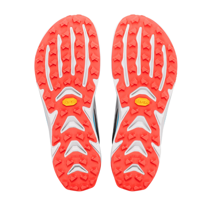 White/Black/Fiery Coral