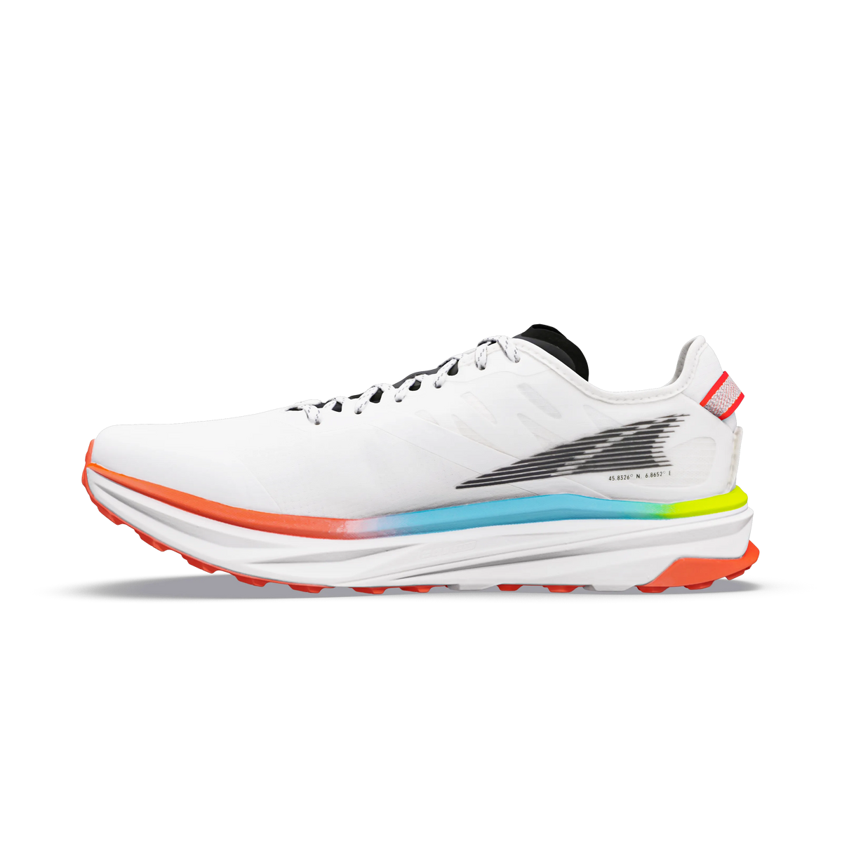 White/Black/Fiery Coral