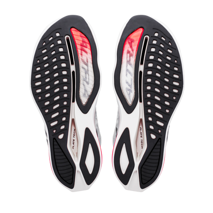 White/Black/Fiery Coral