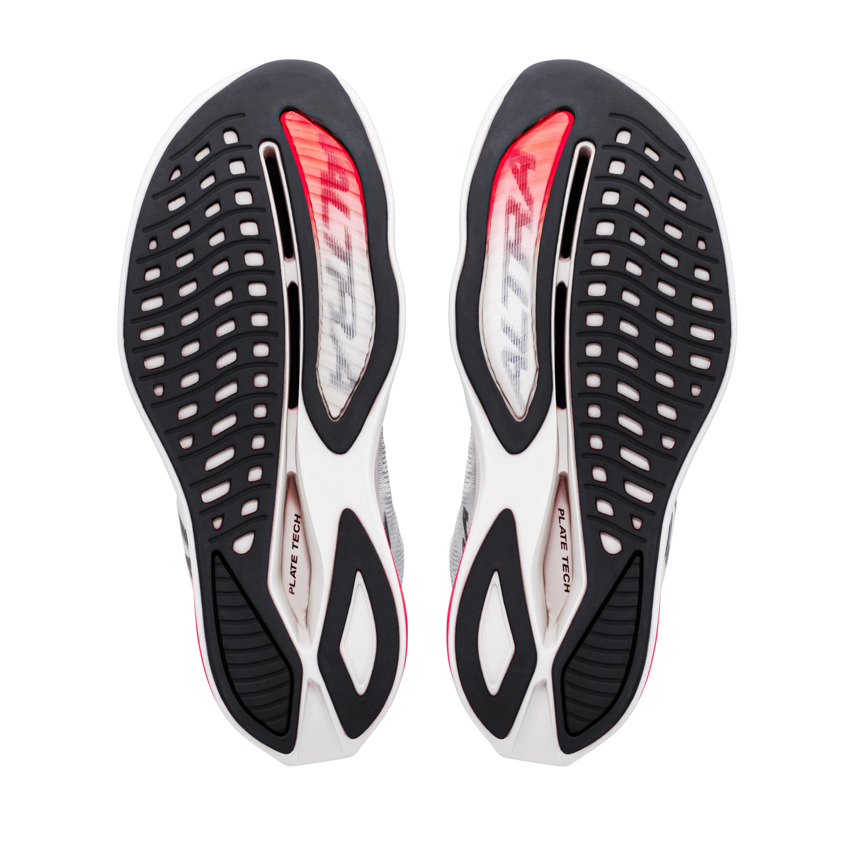 White/Black/Fiery Coral