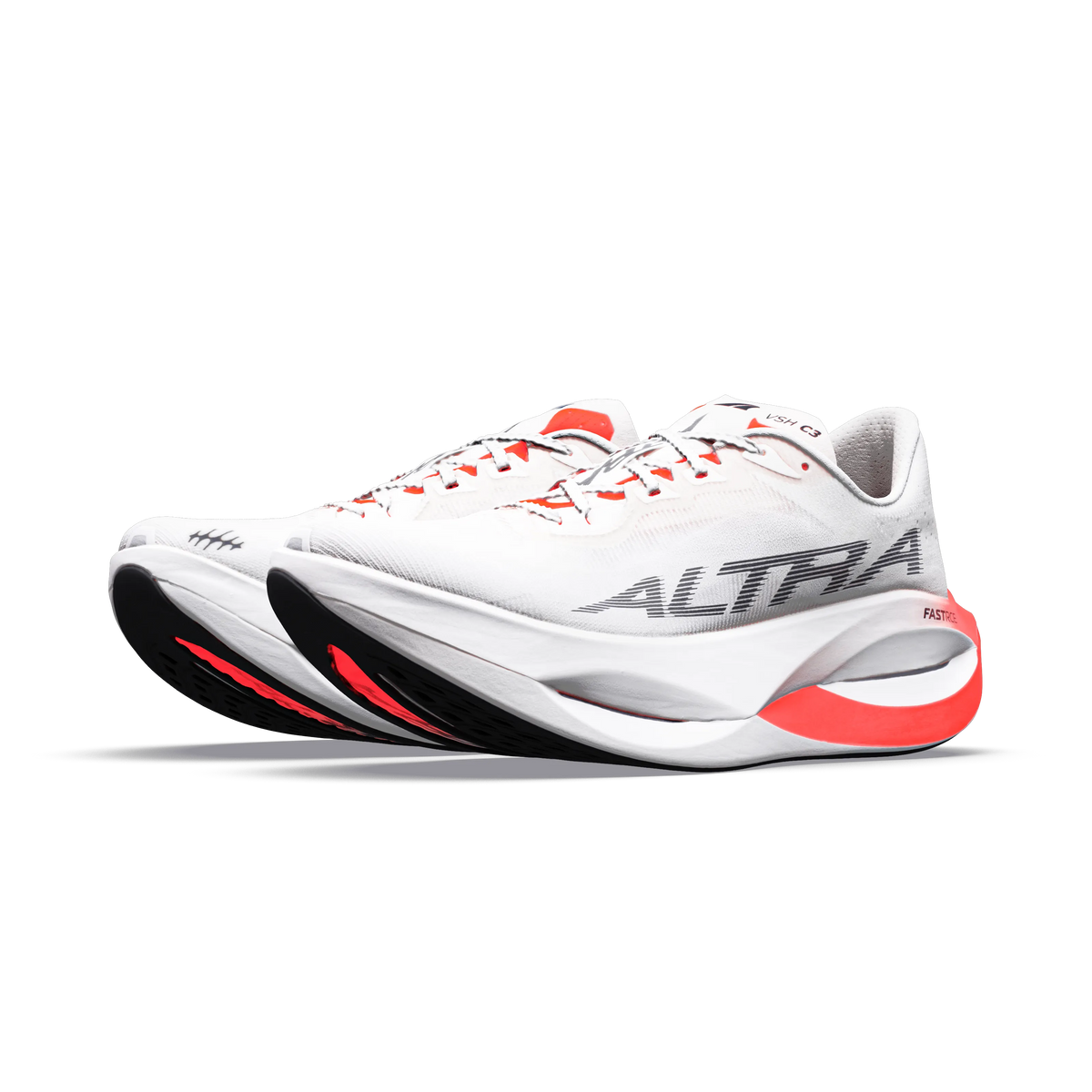 White/Black/Fiery Coral